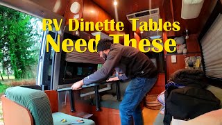 Installing Adjustable Legs for RV Dinette Table Review [upl. by Nileak]