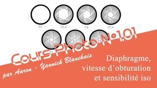 Cours Photo N°101 Comprendre les réglages  diaphragme vitesse et sensibilité iso [upl. by Imray256]