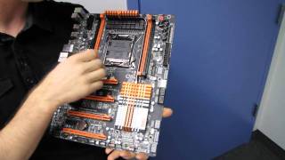 Gigabyte X79UD7 SLI Gaming Overclocking Motherboard Unboxing amp First Look Linus Tech Tips [upl. by Sucramrej]