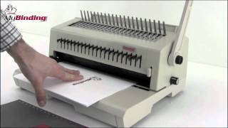 Tamerica Tashin 213PB Comb Binder and 3Hole Punch Demo [upl. by Nnahtur325]