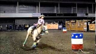 Cute 7 yr old Girl Barrel Racing at PCB Tour Jezimay [upl. by Retrop41]