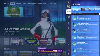 RealFortnite SAVE THE WORLD giveaway fortnitelivestwgiveaway144s [upl. by Ravens]