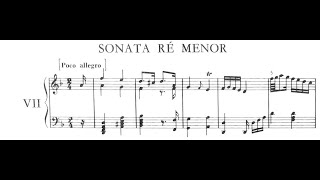 Carlos Seixas  Sonata No VII in D minor Harpsichord w sheet music [upl. by Stephens]