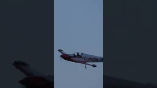 Red Hawk pilot waving goodbye fournier redhawk pilot motorglider aviation wave showflyby [upl. by Eirojram]