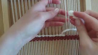 Loom weaving tutorial for beginners The soumak technique [upl. by Las]