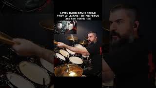 INSANE DEATH METAL DRUM BREAK  DYING FETUS  TREY WILLIAMS  SUBJECTED TO A BEATING [upl. by Hewie]