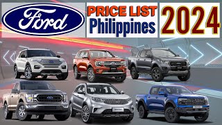 Ford Price List in Philippines 2024 [upl. by Akilaz373]