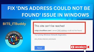 How to Fix ‘DNS address could not be found’ issue in Windows 71011 windows windows10 [upl. by Zetrauq]