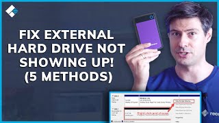 How to Fix External Hard Drive Not Showing Up [upl. by Ulu]