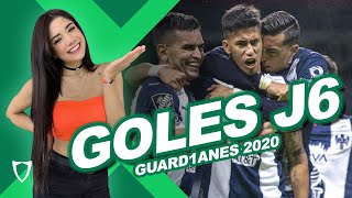 GOLES JORNADA 6 GUARDIANES 2020 TABLA GENERAL y de GOLEO ⚽️ Agosto 23 2020 [upl. by Idnaj]