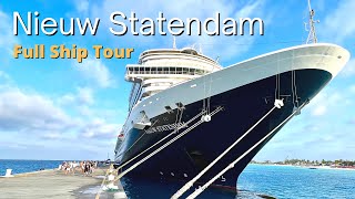 Holland America Nieuw Statendam Cruise Ship Full Tour amp Review 2024 Tips amp Best Spots Revealed [upl. by Annayr772]