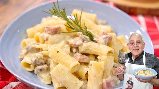 Rigatoni with Sausage and Prosciutto in a Cream Sauce [upl. by Rialcnis]