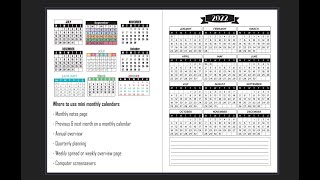 How to make mini monthly calendars for your printables using Affinity Publisher [upl. by Adnac]