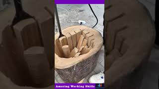 The Process Of Hollowing Out Wood [upl. by Missi]