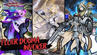 YUGIOH DUEL LINKS FLEUR DOGMATIKA INVOKED LOCK BOARD AND NEGATE [upl. by Atinal]