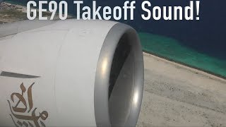 GE90115B Takeoff Sound amp Roar [upl. by Correy]