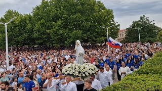 Medjugorje 43rd anniversary  Our Lady in procession [upl. by Izawa31]