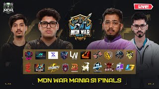 HINDI LIVE  MDN WAR MANIA S1 FINALS  bgmi pubgmobilr mdnesports [upl. by Rudie527]