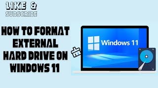 How to Format External Hard Drive on Windows 11 [upl. by Summers]