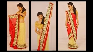 How to drape Saree Mermaid Style  Saree Mermaid draping style [upl. by Dori]