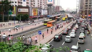 Guangzhou Bus Rapid Transit BRT video [upl. by Varipapa51]