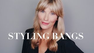 10 Ways to Style Bangs  Easy Hairstyles Summer 2019 [upl. by Gruchot]