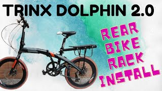 Trinx Dolphin 20 Rear Bike Rack Carrier Installation  DIY Petz [upl. by Netnerb777]