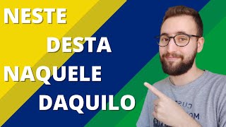 Contrações parte 2 Preposições e Demonstrativos  Vou Aprender Português [upl. by Wolpert]