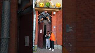 Stunts with Emojis pt10😂🤟 kiryakolesnikov prank funny comedy stunt parkour flip [upl. by Anesuza487]