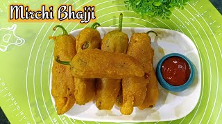 Mirchi Bhajji Recipe  Chilli Bajji  Mirchi Pakoda  Mirchi Bhajiya  Mirchi Bajji [upl. by Asilav]