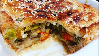 Placinta de Post cu Legume  Reteta de post amp vegetariana  Vegetable pie Fastingvegetarian recipe [upl. by Dilks631]