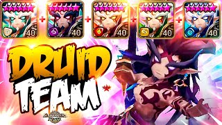 WTF TEAM with QUINTUPLE DRUID  Summoners War [upl. by Wimsatt]