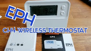 eph ch4 wireless thermostat  heating control made easy [upl. by Itsirc21]