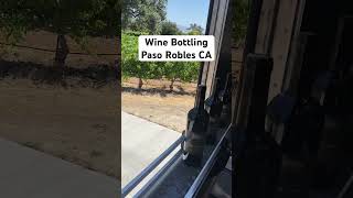 Wine Bottling Paso Robles Ca centralcoast pasorobles wine harvest viticulture drunk work [upl. by Thorwald]