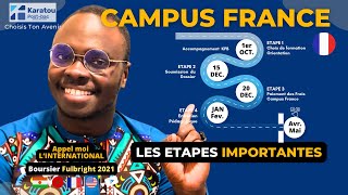 Voici les 6 étapes clés de la procédure Campus France 🇫🇷 2025 [upl. by Aiyn]