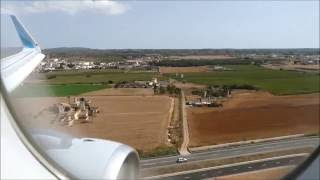 Eurowings A320 Take Off Hannover Airport and Landing at windy Palma de Mallorca [upl. by Arias]