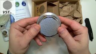 VST inc Precision Filter Basket 18g Ridgeless Unboxing [upl. by Sparks331]