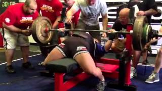 Laura PhelpsSweatt Benches AllTime Record 540 lbs [upl. by Randene68]