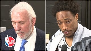 Gregg Popovich and DeMar DeRozan react to the death of Kobe Bryant  NBA on ESPN [upl. by Sophia]