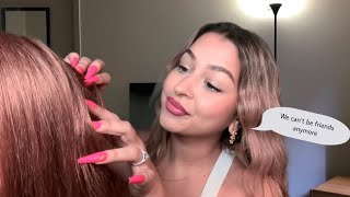 ASMR Toxic friend checks your hair for Lice 🫣🪮 [upl. by Mckale]