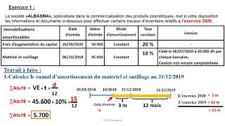 Les amortissements Exercice 1 [upl. by Auhsuoj]