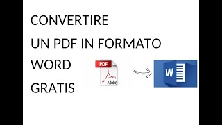 COME CONVERTIRE UN DOCUMENTO DA PDF A WORD GRATISLINK NELLE DESCRIZIONI [upl. by Beverlie]