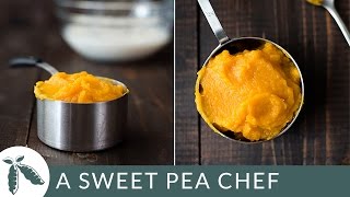 How To Make Pumpkin Puree From A Fresh Pumpkin  A Sweet Pea Chef [upl. by Tterag]