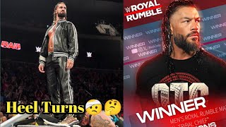 Roman Reings WWE Royal Rumble Winner 2025 Seth Rollins Heel Turns Wwe Raw [upl. by Yllac496]