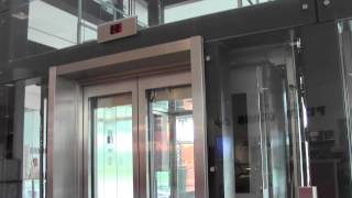 KONE MonoSpace MRL Traction scenic elevators  Nordby Shoppingcenter Nordby Sweden [upl. by Fitzpatrick687]