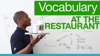 Basic English vocabulary for restaurants [upl. by Ilaire]