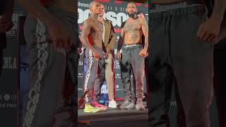 Conor Benn ICE GRILLS Pete Dobson during INTENSE Final FACE OFF after WEIGHIN [upl. by Wayne]