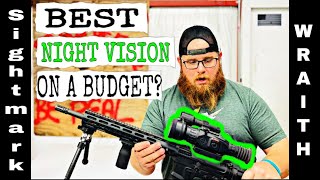 BEST NIGHT VISION SCOPE ON A BUDGETsightmark wraith 432x50400 yd shot [upl. by Isied]