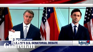 Youre a crook barbsstrewn Georgia election debate goes viral [upl. by Lemuela]