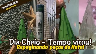 TEMPO VIROU VENTANIA  REPAGINANDO PEÇAS DO NATAL 🎄  ÁGUA VOLTOU  ORGANIZEI AS 🍇 🍎🍉🍐 [upl. by Maria768]